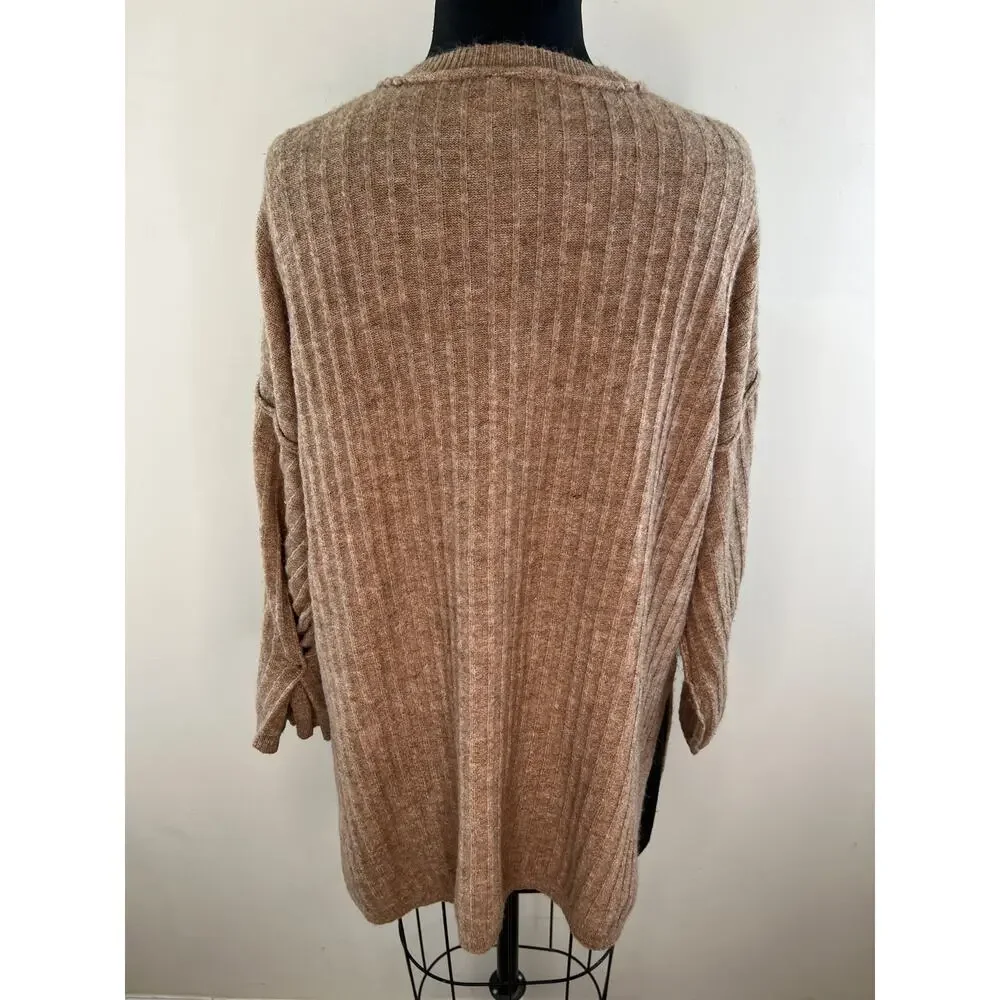 Intimately Free People Around the Clock Beige Oversized Sleep Pullover Size XS